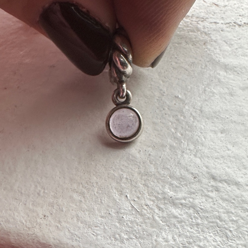 Pandora light amethyst dangling Charm